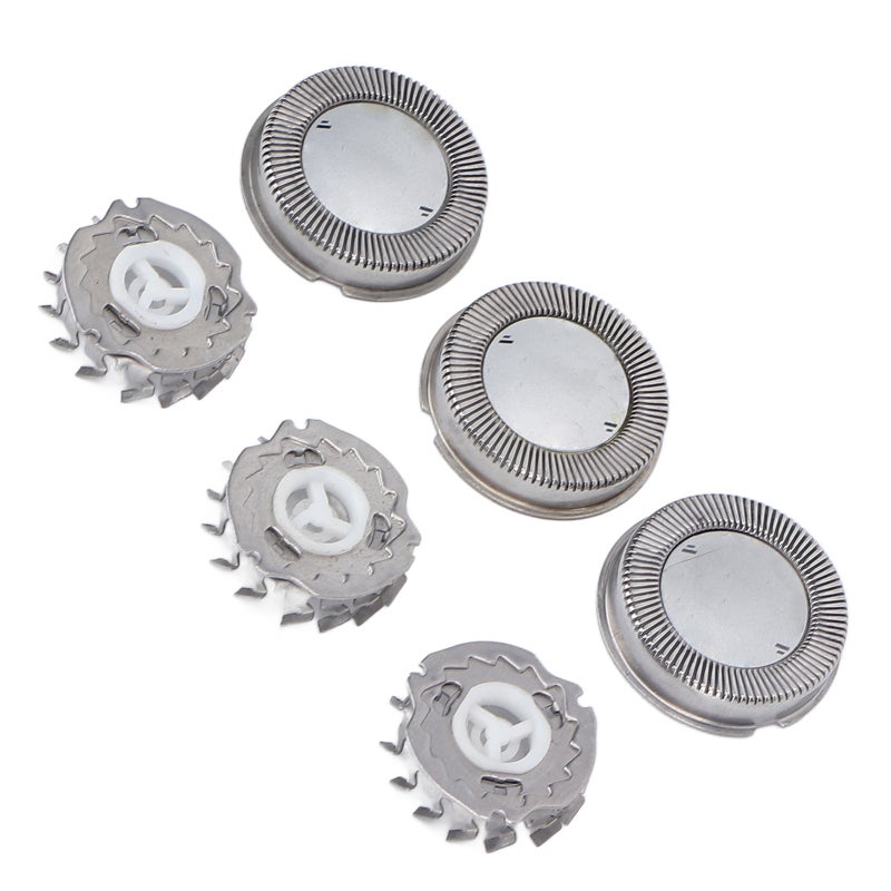 Replacement Shaver Head 3 Stainless Steel Cutter Heads - Perfect Skin Fit Electric Razor Blade for Philips HQ3, HQ4, HQ5, HQ6, HQ8, HQ9, PO, HS Series Shavers - Image 4