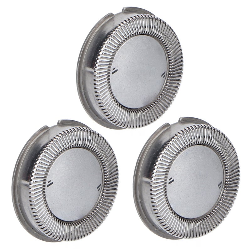 Replacement Shaver Head 3 Stainless Steel Cutter Heads - Perfect Skin Fit Electric Razor Blade for Philips HQ3, HQ4, HQ5, HQ6, HQ8, HQ9, PO, HS Series Shavers - Image 3