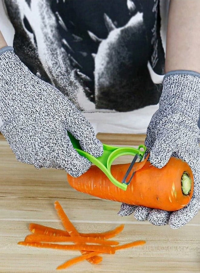 Level 5 Cut Resistant Gloves for Men - Anti-Cut Work Safety Gloves for Kitchen, Butchers, Outdoor Construction - Durable Grey Protective Gloves (EN388 Certified) - Image 3