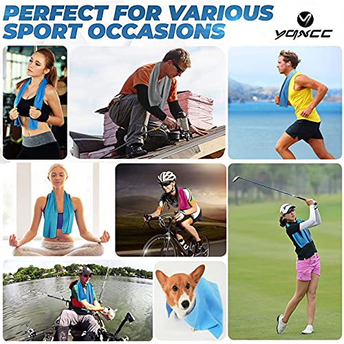 YQXCC Cooling Towels | 4 Pack 40"x12" | Cool Cold for Neck | Microfiber Soft Breathable Chilly | for Yoga, Golf, Gym, Camping, Running, Workout & More Activities - Image 2