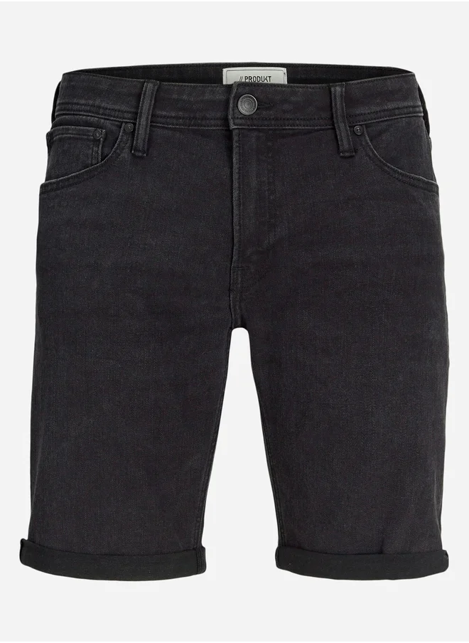 برودكت Produkt Mid Rise Regular Fit Denim Shorts