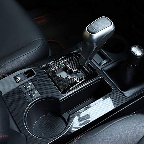 Voodonala for 4Runner Real Carbon Fiber Gear Shift Shifter Transmission Gearstick Selector Lever Panel Trim for 2010-2025 Toyota 4runner Interior Accessories, 1pc - Image 3