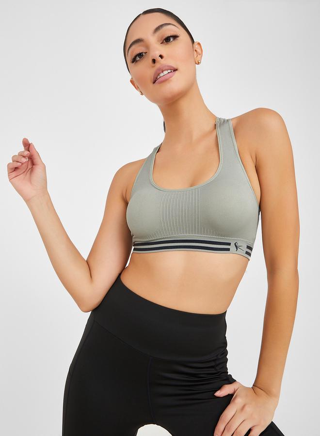 Styli Pack of 2 - Double Stripe Underband Sports Bra  - Image 2