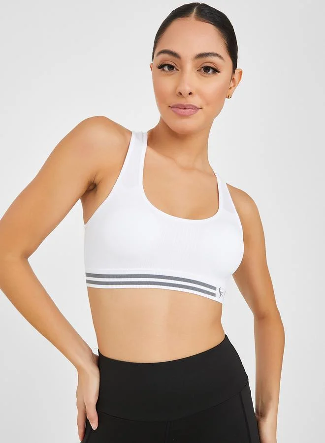 Styli Pack of 2 - Double Stripe Underband Sports Bra