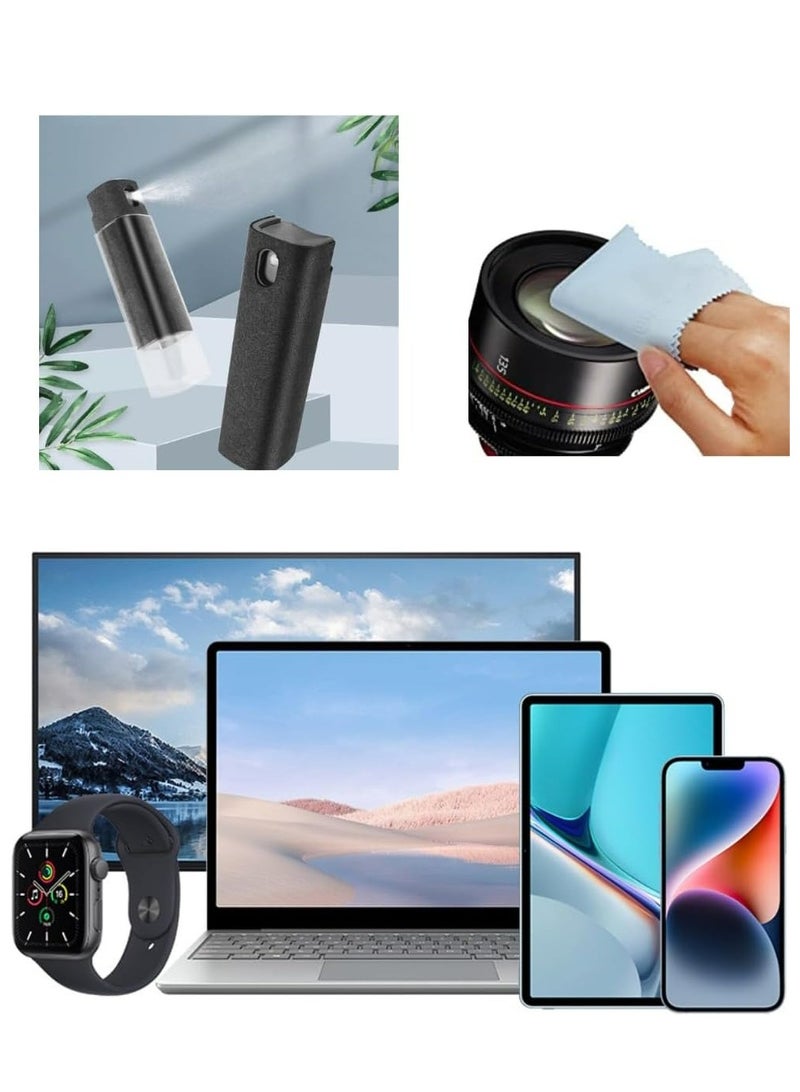 CARE AND SMILE CARE AND SMILE Screen Cleaner Spray for Phones Laptops, ablets and Touchscreens All in One Screen Cleaning Kit with Spray Bottle  - Image 5