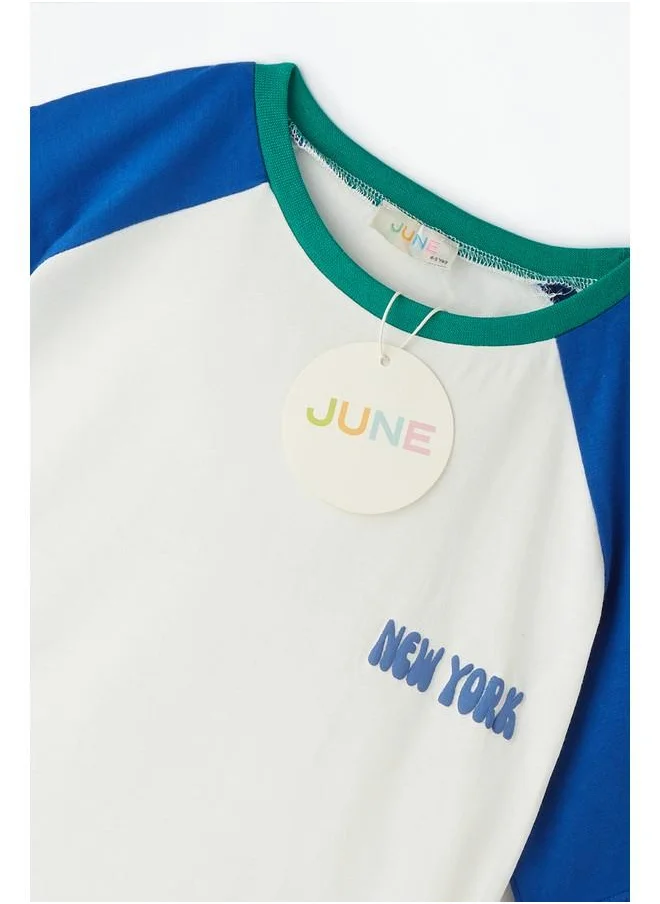 JUNE June City Printed Tshirt Ecru