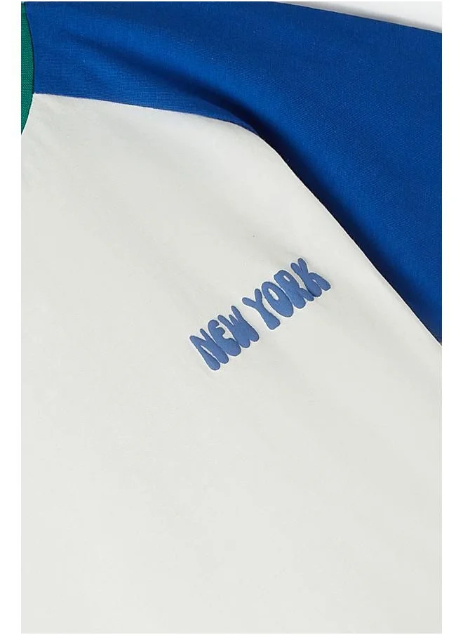 JUNE June City Printed Tshirt Ecru