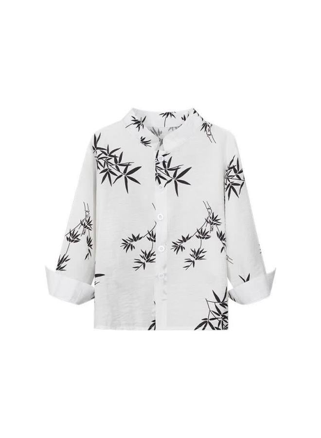 Luobobeibei Boys' New Chinese Style National Vest Set Children's Ancient Style Hanfu New Year Outfit Long Sleeve Shirt 120 - Image 3