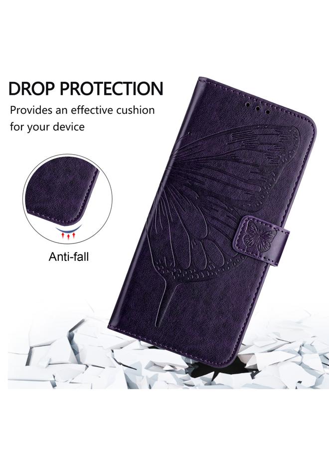 Zaboon Case For Doogee N55 Plus Embossed Butterfly Leather Phone Case - Image 4