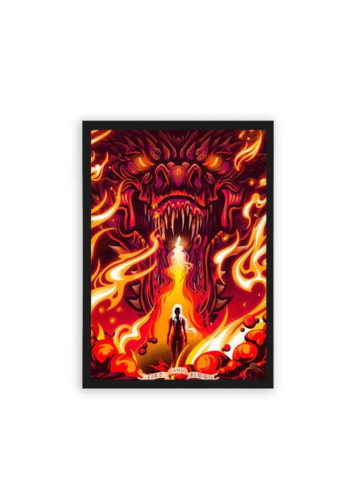 Game of Thrones Born in Fire Framed Poster 