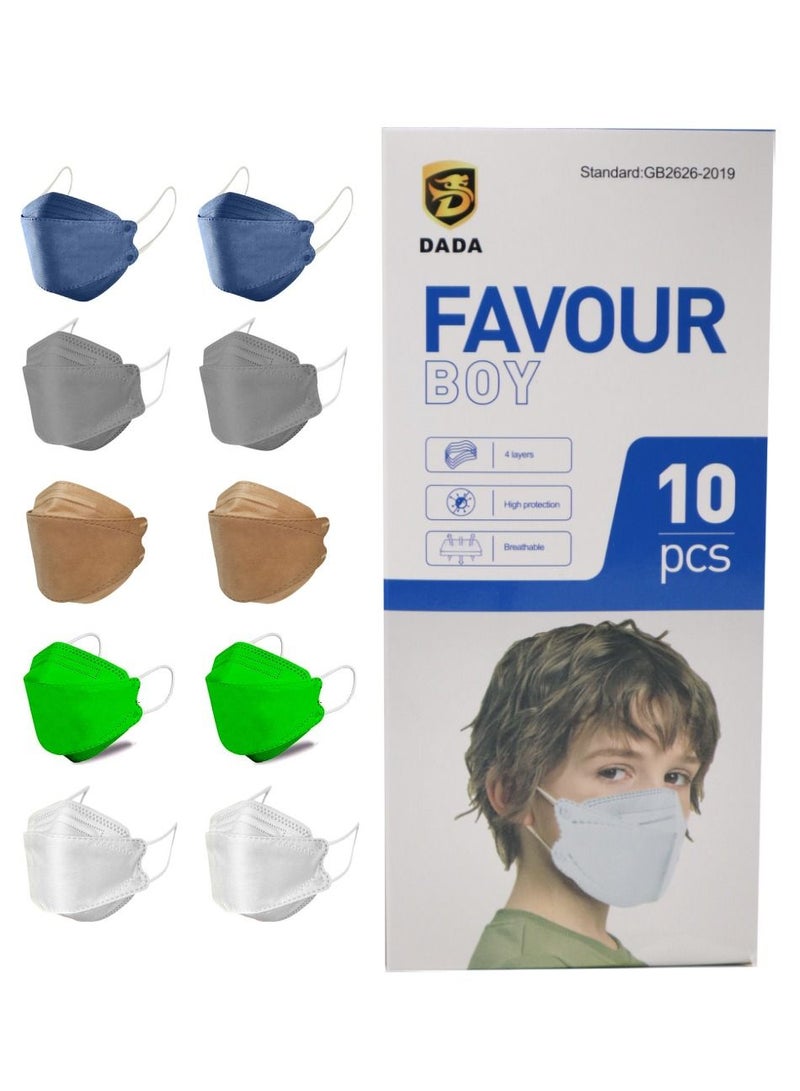 Dada 10 قطع من قناع الوجه القابل للتصرف KF94 للأطفال - Image 1