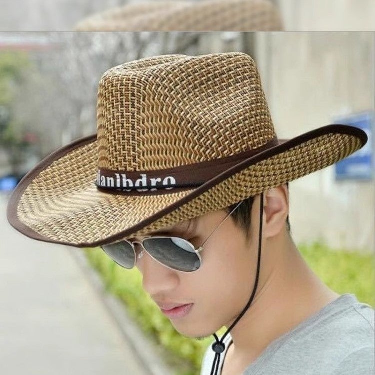 Men's Straw Sun Hat - Image 1