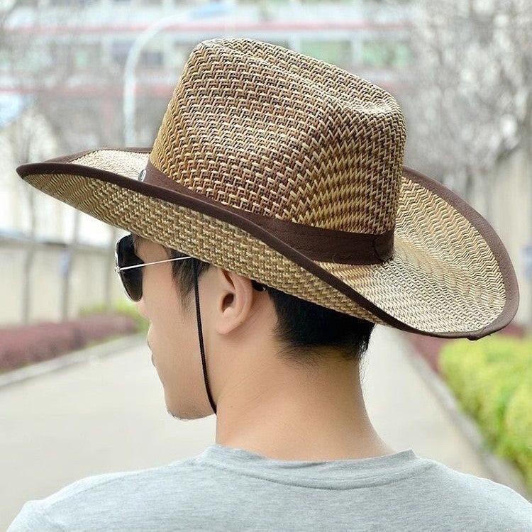 Men's Straw Sun Hat - Image 4