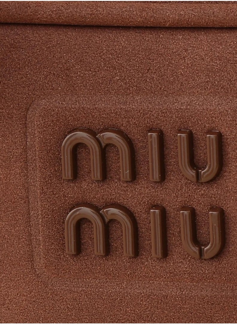 Miu Miu Arcadie padded suede top-handle bag  - Image 4