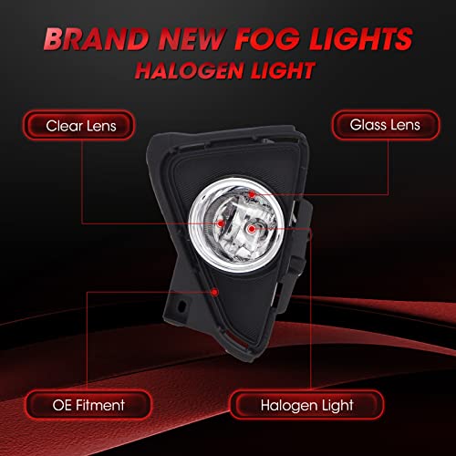 WEZEMLIGHT Fog Light Assembly For Toyota Rav4 2016-2018 With H16-3 12V 19W Halogen Bulbs(Clear Lens) - Image 3
