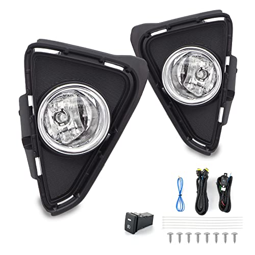 WEZEMLIGHT Fog Light Assembly For Toyota Rav4 2016-2018 With H16-3 12V 19W Halogen Bulbs(Clear Lens) - Image 2