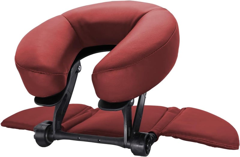 TRENDBOX Face Down Tabletop Massage Kit Adjustable Headrest Pillow - Red - Image 1
