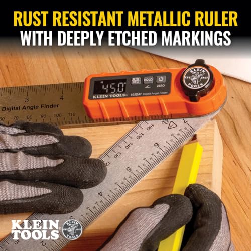 Klein Tools 935DAF Digital Angle Finder, Precision Measurements, Miter Saw Protractor Angle Calculation and Portable Design - Image 4
