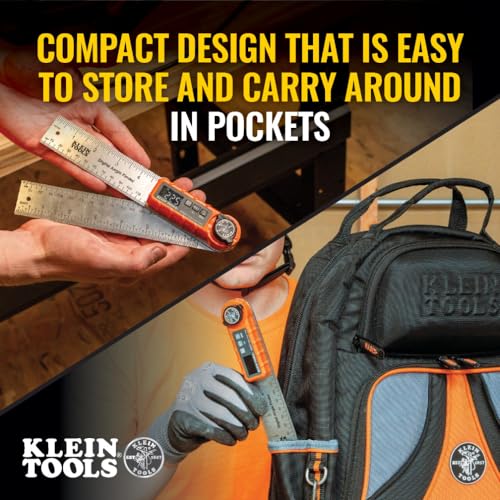 Klein Tools 935DAF Digital Angle Finder, Precision Measurements, Miter Saw Protractor Angle Calculation and Portable Design - Image 3
