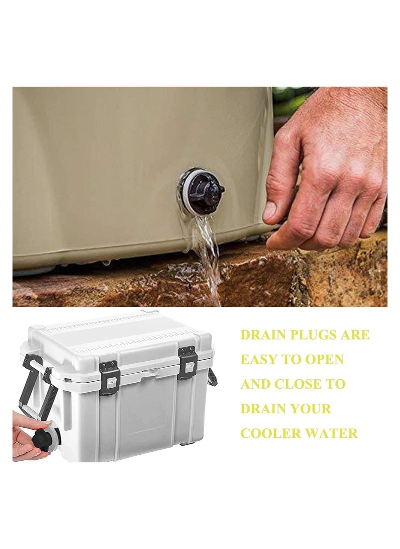 SYOSI - 2 Pack Cooler Drain Plug for Yeti Cooler Plug Replacement Accessories for Yeti Cooler Wheels Compatible with Most Rotomolded Coolers Including Most Major Brands Drain Plugs with Leak-Proof Design - Image 1