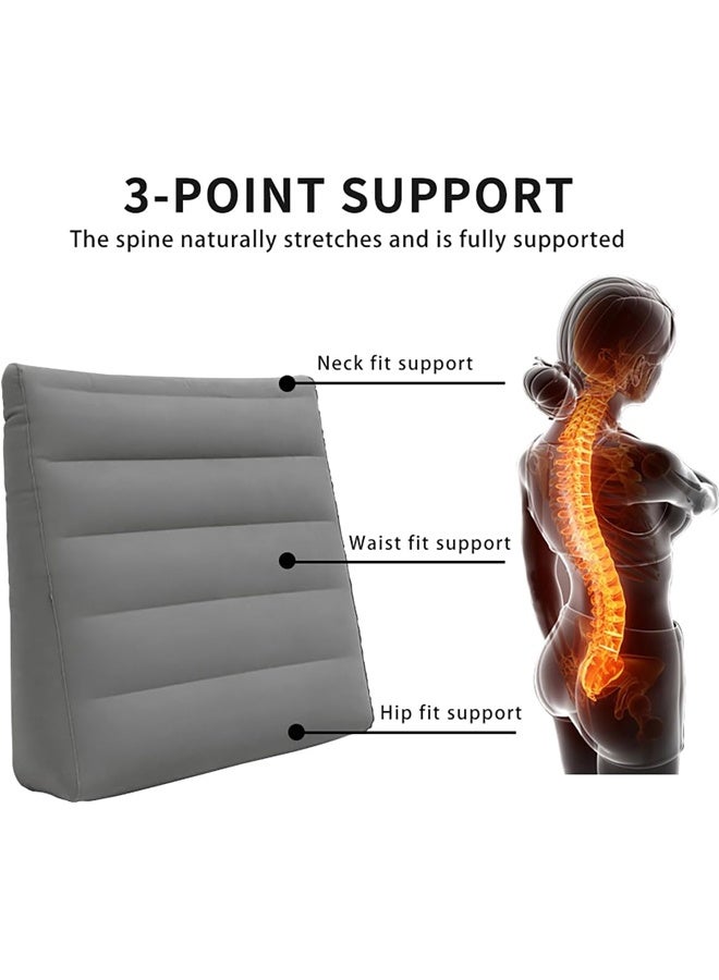 DUNISO Inflatable Orthopedic Pillow, Leg Lift Pillow, Triangular Portable Cushion, Comfort Leg Pillow For Sleep Rest, Improved Pain Relief, Foot And Ankle Injury And Recovery Wedge  - Image 5