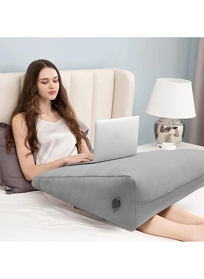 DUNISO Inflatable Orthopedic Pillow, Leg Lift Pillow, Triangular Portable Cushion, Comfort Leg Pillow For Sleep Rest, Improved Pain Relief, Foot And Ankle Injury And Recovery Wedge  - Image 1