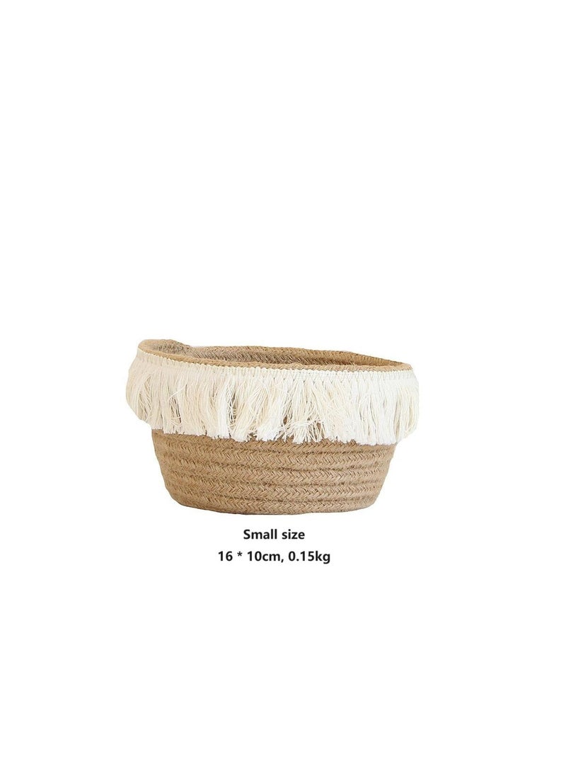 Generic 4 Specifications To Choose From Woven Storage Rack Storage Basket Tassel Storage Frame  - Image 3