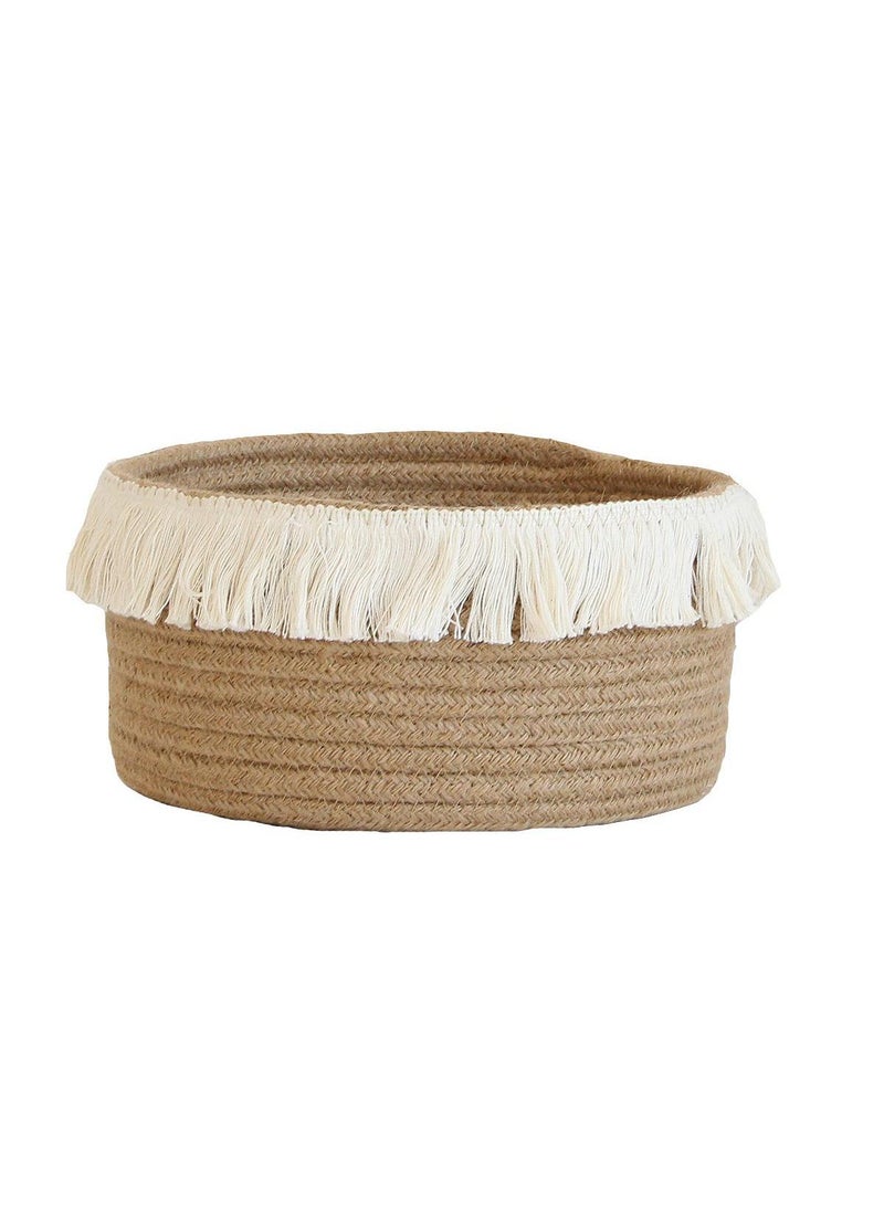 Generic 4 Specifications To Choose From Woven Storage Rack Storage Basket Tassel Storage Frame  - Image 1