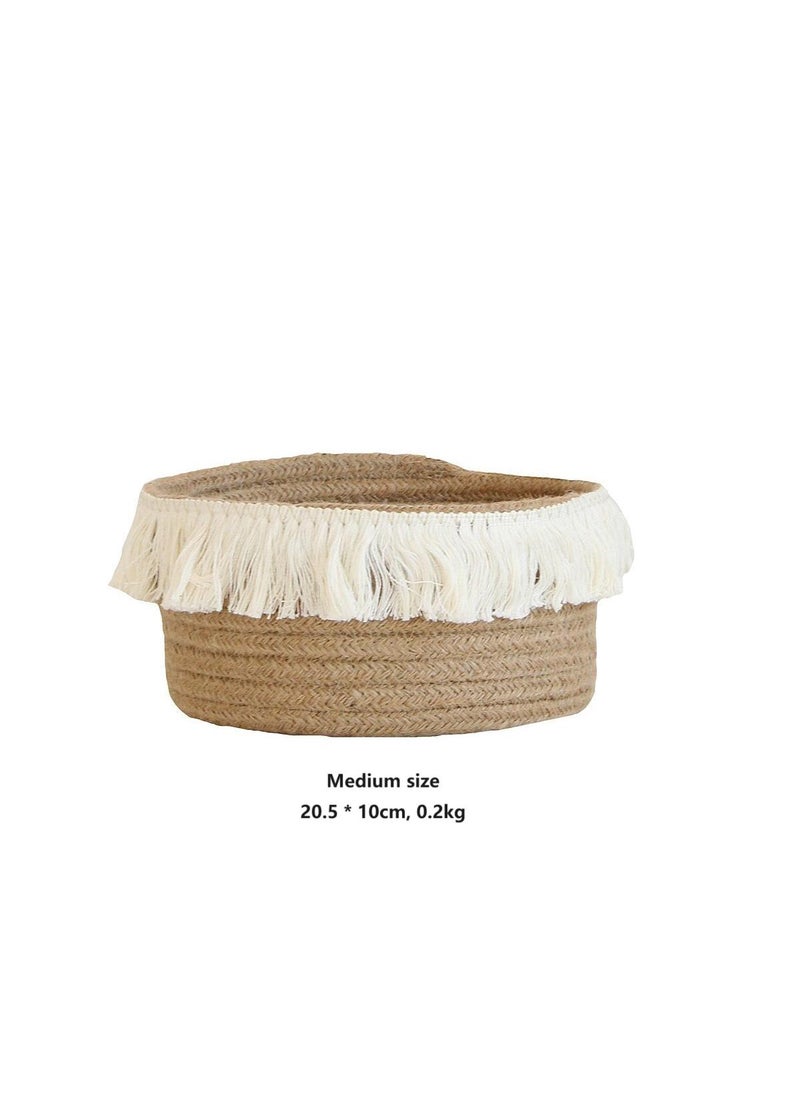 Generic 4 Specifications To Choose From Woven Storage Rack Storage Basket Tassel Storage Frame  - Image 4