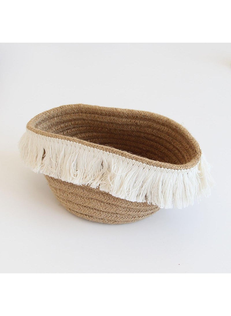 4 Specifications To Choose From Woven Storage Rack Storage Basket Tassel Storage Frame