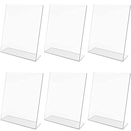 CPI 6 pcs Acrylic QR Code Scanner Stand Phone Pay GPay Bhim UPI Bharatpe Paper Holder Stand for Table Shop A6 Size 6x4 Inches (Pack of 6) - Image 1