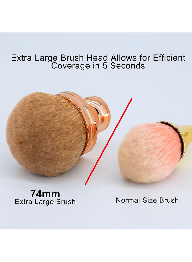 Generic Extra Large Body Makeup Brush, 74mm Wide-headed Brush For Bronzers, Oval Face Leg Makeup Brush  - Image 3