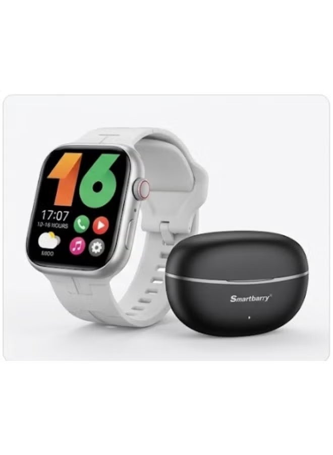 Smartbarry HU22 Smartwatch & TWS Earbuds Combo Set, Smart Watch with Wireless Bluetooth Earphones, Touchscreen Wearable & Portable Audio Set for Daily Use, Calls, Music, Fitness & Lifestyle - Image 4