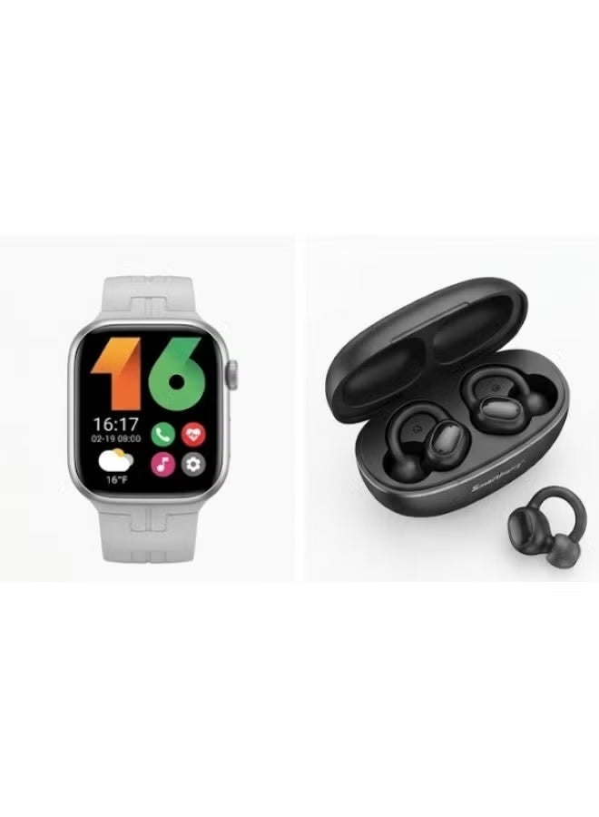 Smartbarry HU22 Smartwatch & TWS Earbuds Combo Set, Smart Watch with Wireless Bluetooth Earphones, Touchscreen Wearable & Portable Audio Set for Daily Use, Calls, Music, Fitness & Lifestyle - Image 5
