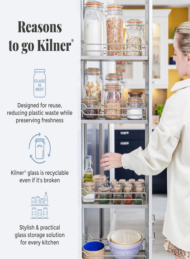 Kilner Fresh Storage Jar 3.5 Litre Airtight Glass Container Durable Vacuum Seal Lid | BPA-Free Jar for Food Storage, Pasta, Dry Goods, Pantry Organisation - Image 4