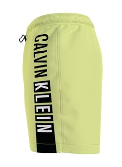 CALVIN KLEIN Men's Medium Drawstring Swim Shorts - Intense Power - Polyester, Green  - Image 4