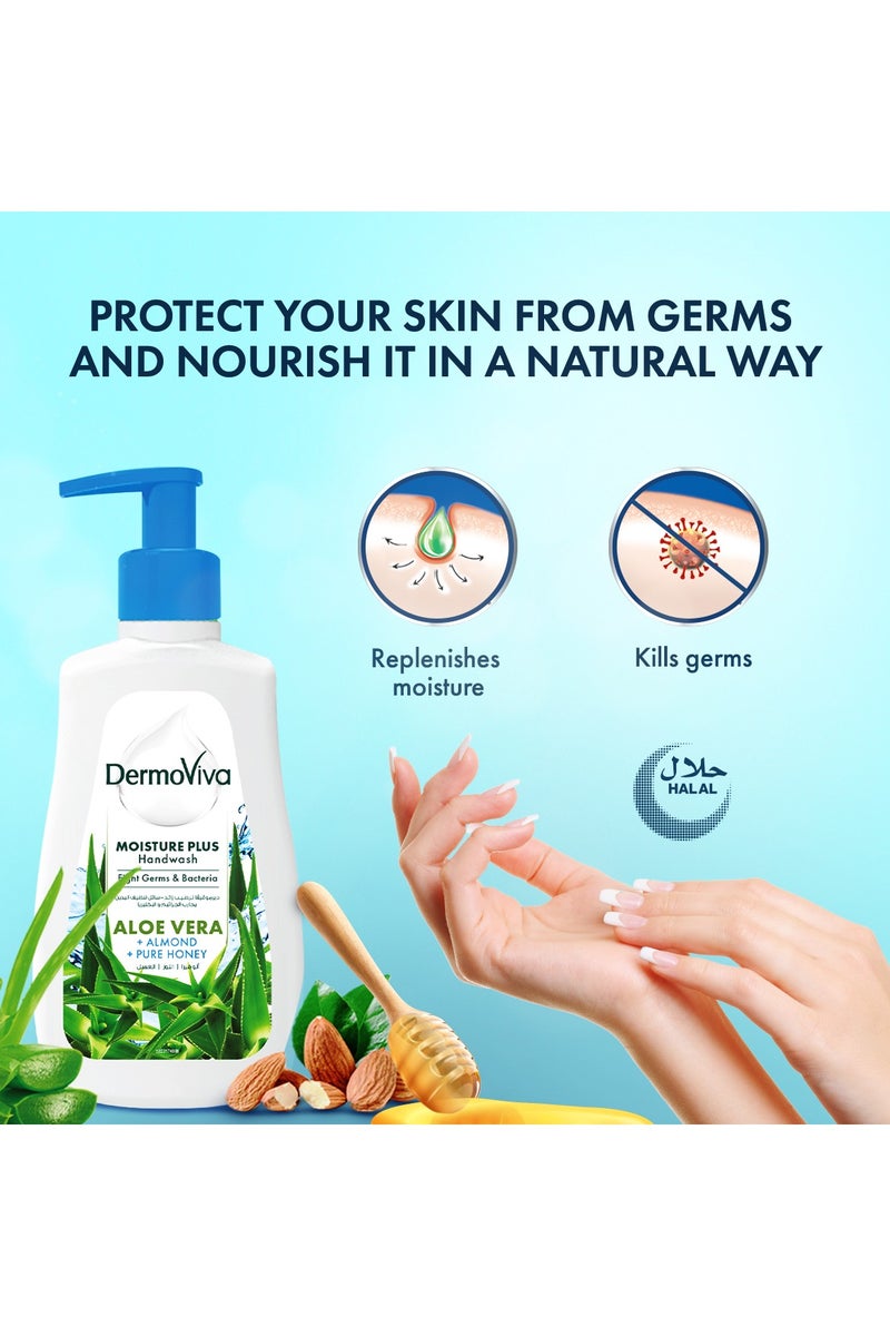 DermoViva Moisture Plus Handwash Pack of 6 1200ml - Image 3