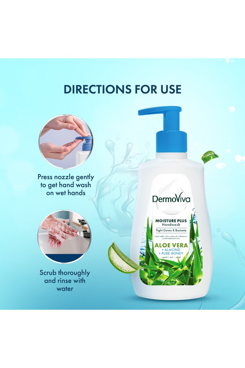 DermoViva Moisture Plus Handwash Pack of 6 1200ml - Image 5