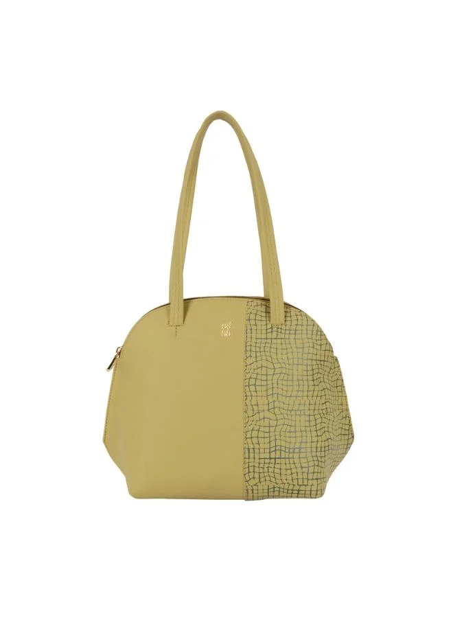 باجيت حقيبة يد نسائية متوسطة الحجم من باجيت باللونين الأصفر والأخضر | حقيبة يد نسائية أنيقة وعصرية