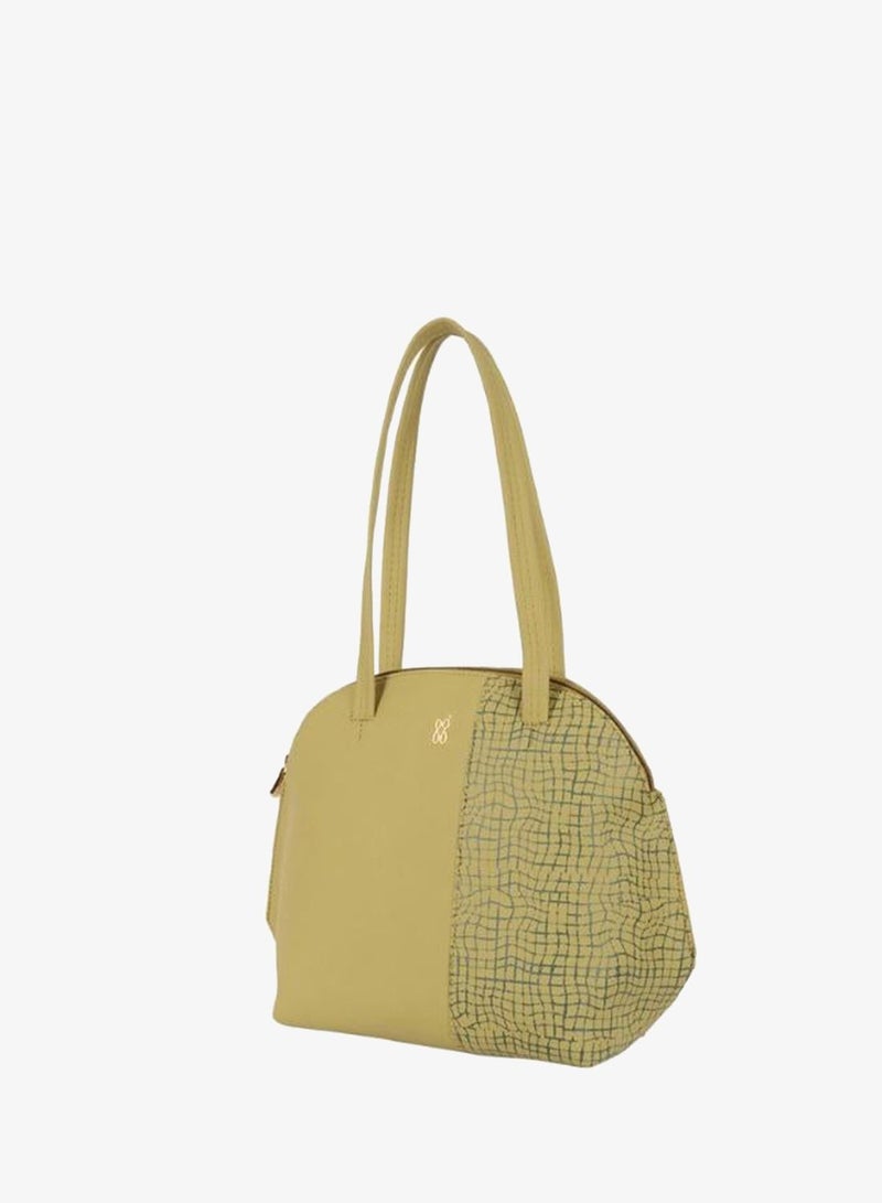 Baggit Women Yellow/Green Bowling Handbag Medium Size | Ladies Stylish Casual Purse Bag - Image 3
