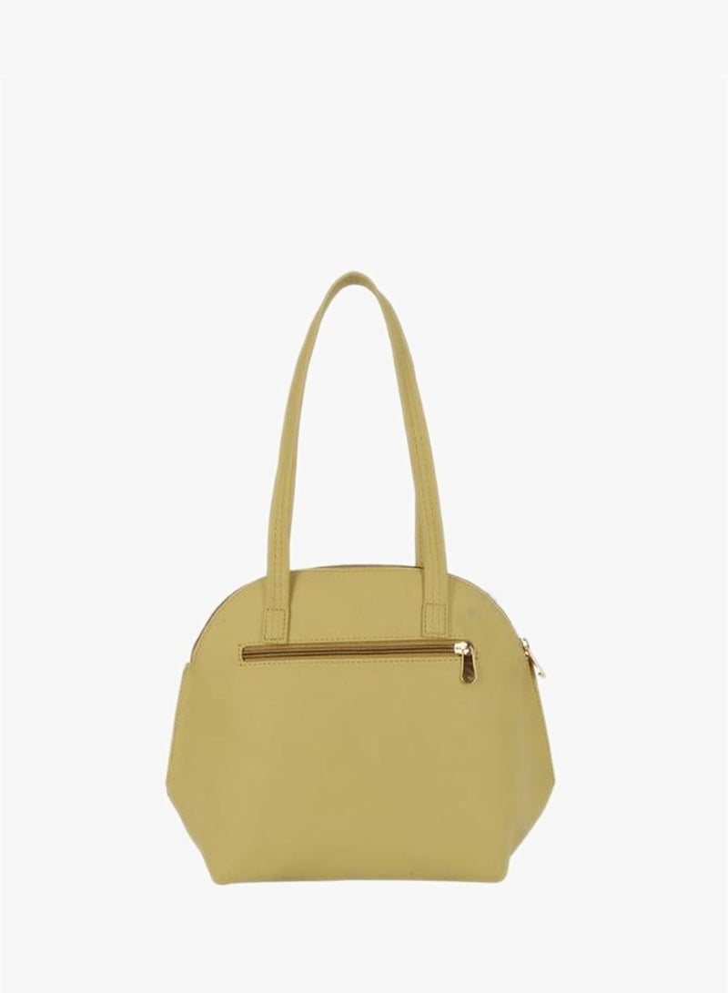 Baggit Women Yellow/Green Bowling Handbag Medium Size | Ladies Stylish Casual Purse Bag - Image 4