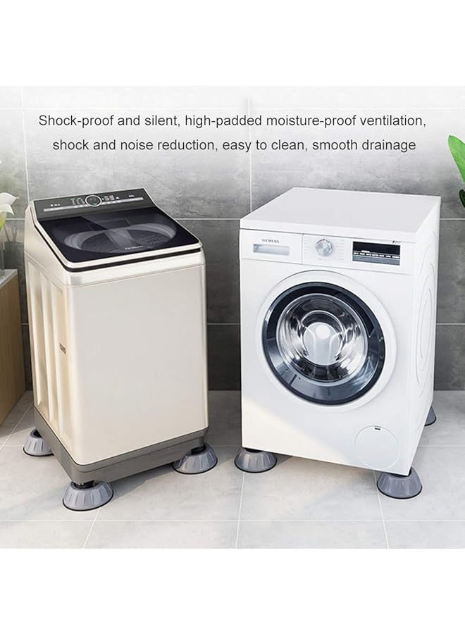 erorex Anti Vibration Pads For Universal Washing Machine Universal Foot Pad Base 4 X Universal Foot Stabilizer For Washing Machines Refrigerators And Dryers Raise Height Reduce Noise 3.5Cm - Image 2