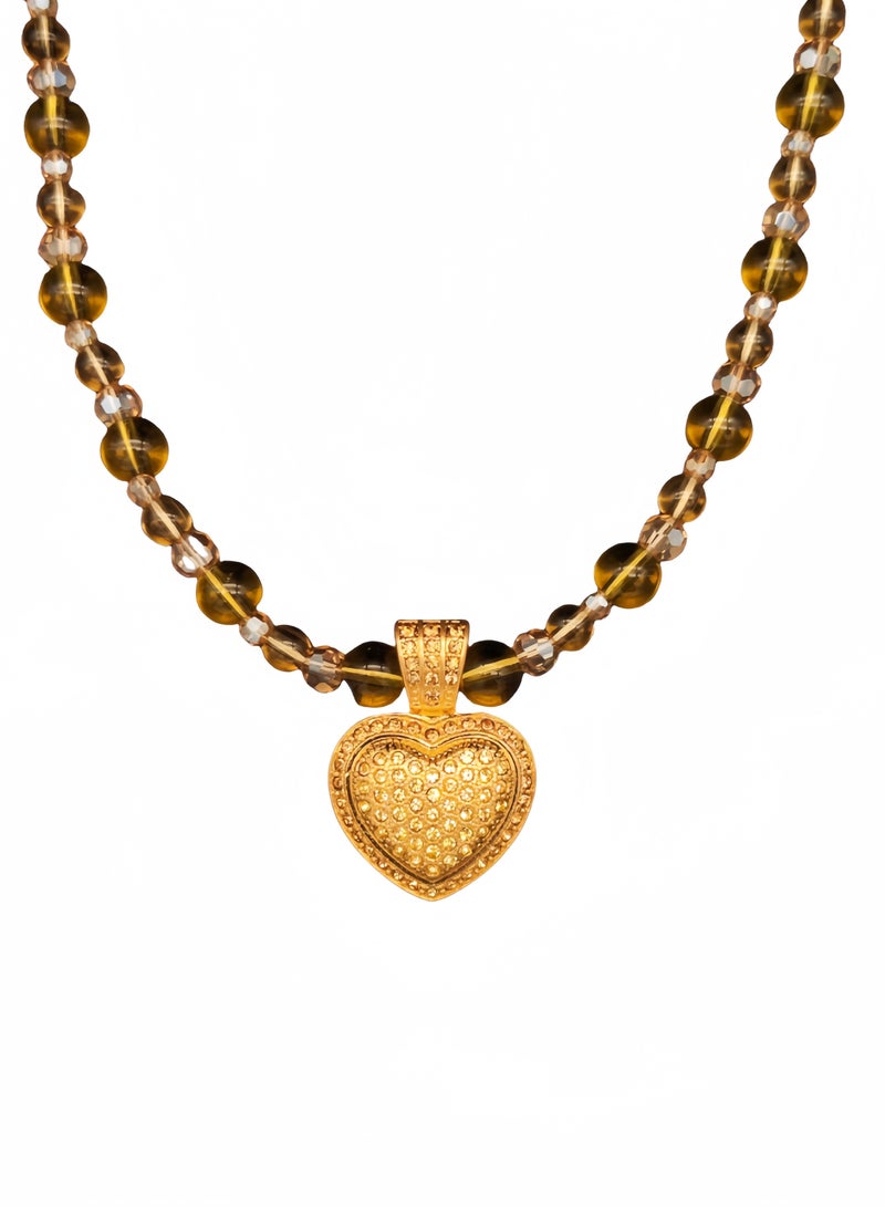 قلادة حب ذهبية جميلة ورائعة - Image 1