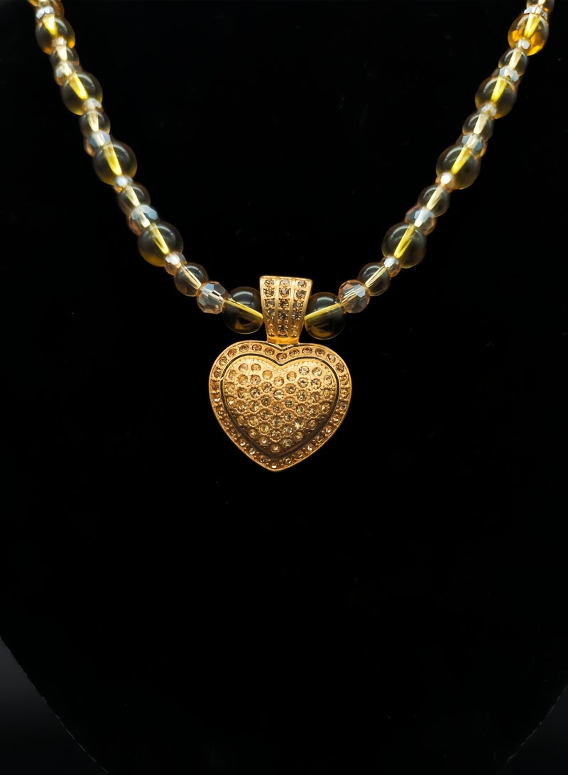 قلادة حب ذهبية جميلة ورائعة - Image 3