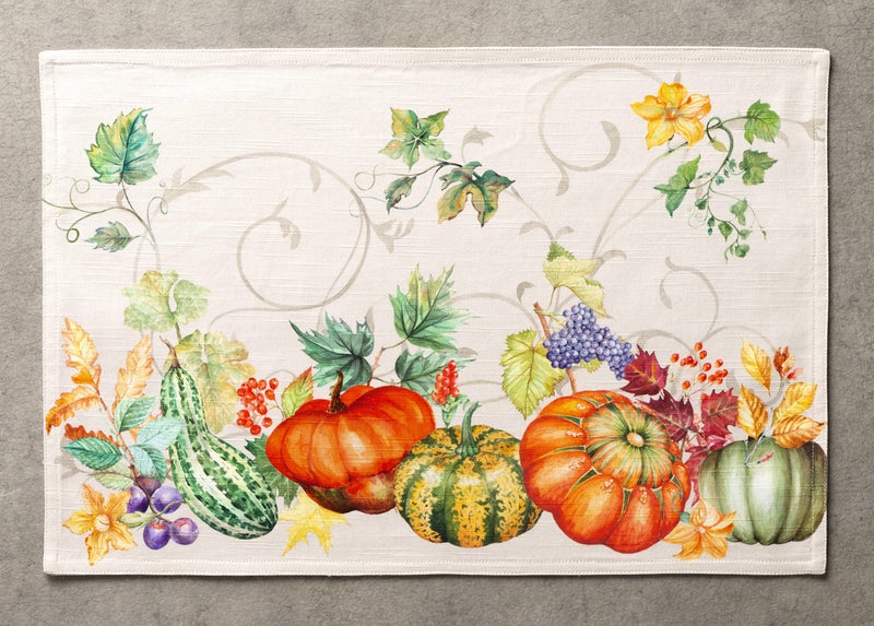 ميزون دي هيرمين Maison D 'Hermine Cloth Complates 100 ٪ مجموعة قطنية من 4 طاولة قابلة للغسل زخرفية قابلة للغسل. - Image 2