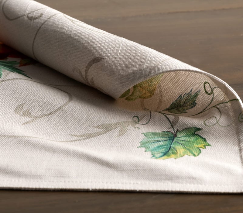 ميزون دي هيرمين Maison D 'Hermine Cloth Complates 100 ٪ مجموعة قطنية من 4 طاولة قابلة للغسل زخرفية قابلة للغسل. - Image 4