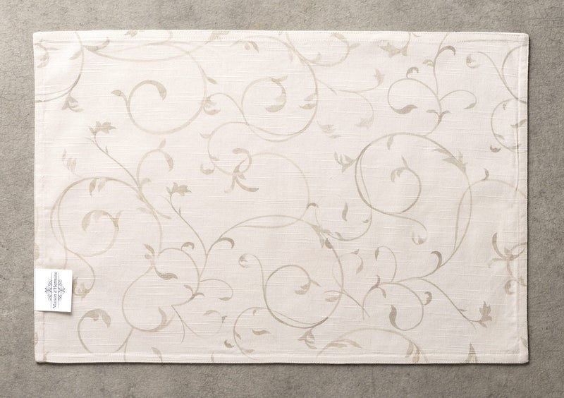 ميزون دي هيرمين Maison D 'Hermine Cloth Complates 100 ٪ مجموعة قطنية من 4 طاولة قابلة للغسل زخرفية قابلة للغسل. - Image 3