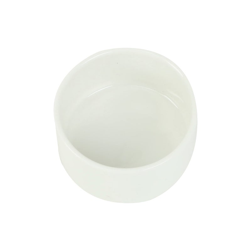 FabSeasons Ceramic Serving Tray with Glass Cloche and Wooden Tray - Set of 5 Elegant Design, Perfect for Serving Snacks, Dry Fruits, Salad, Desserts (White) - Image 3