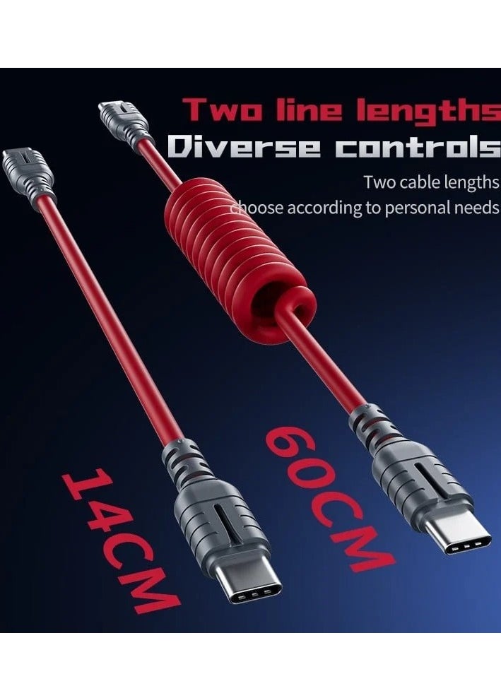 Plextone - Plextone G52 Type-C 2-Port Type-C + 3.5mm Headphone Jack (GS2) Interchangeable Cable 60W High Definition Fast Charging Adapter - Image 1