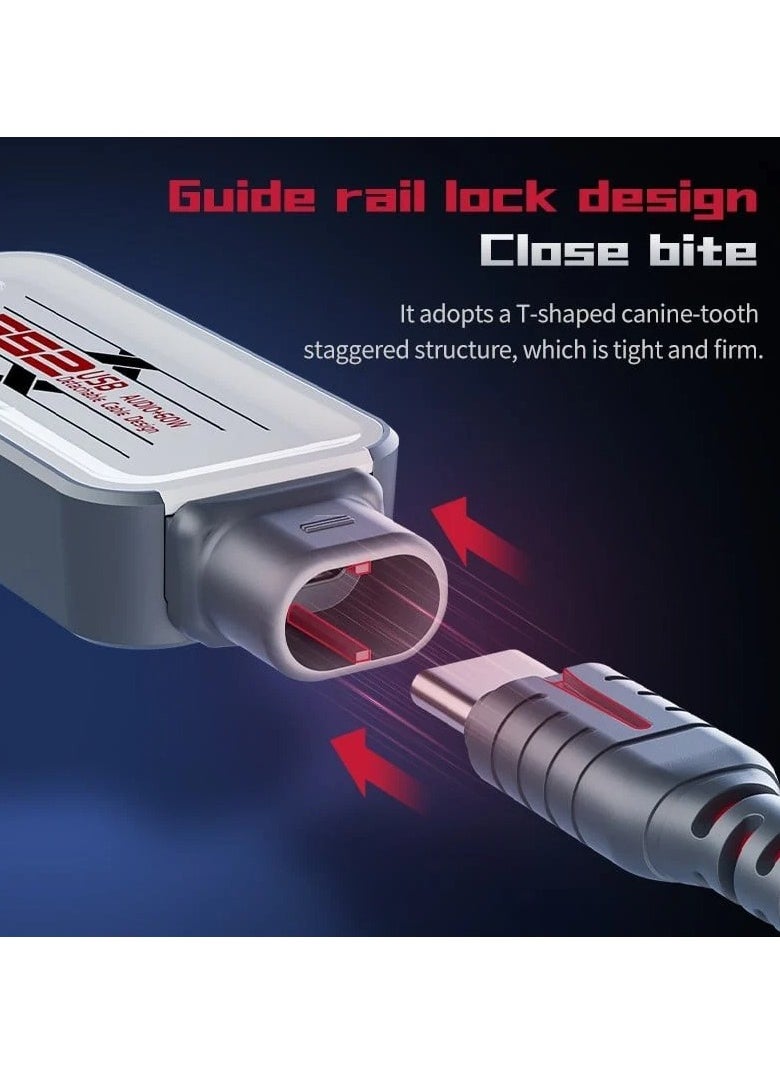 Plextone - Plextone G52 Type-C 2-Port Type-C + 3.5mm Headphone Jack (GS2) Interchangeable Cable 60W High Definition Fast Charging Adapter - Image 1